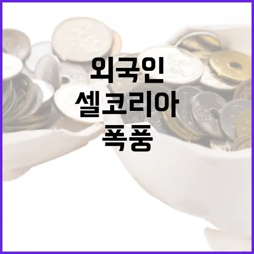 셀 코리아 외국인 투자자들 최대 매도 폭풍!