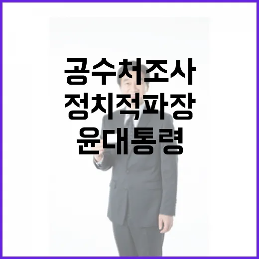 윤 대통령 공수처 조사 거부로 정치적 파장 예고!