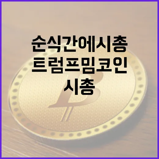 트럼프 밈코인 발행‥순식간에 시총 13조 원!