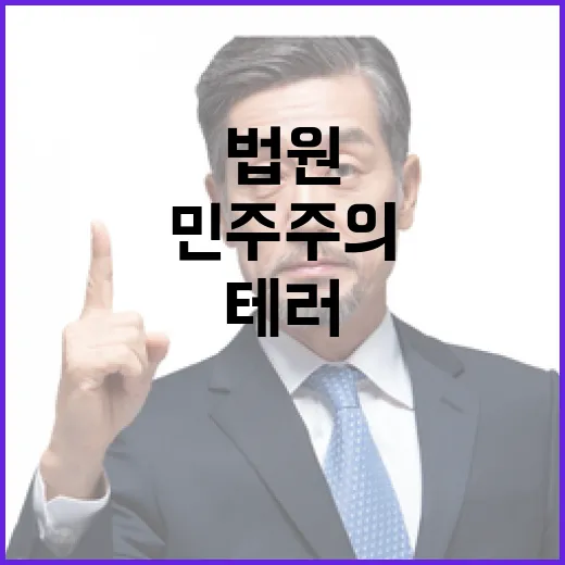 법원 폭력 민주주의 테러 행위로 규정됐다!