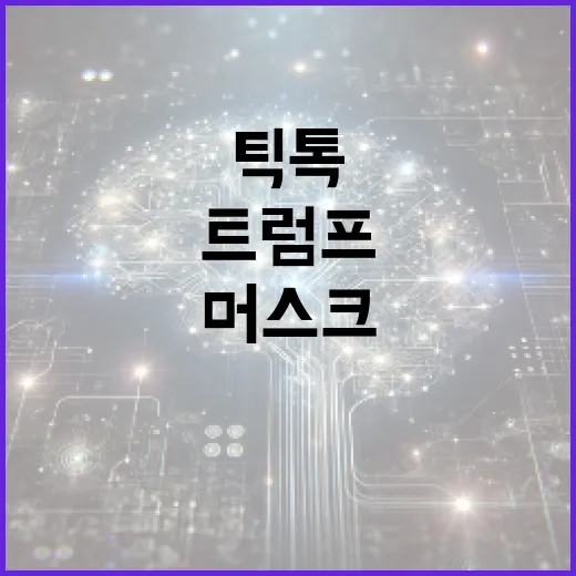 트럼프 머스크의 틱톡 인수 제안에 관심 있다!