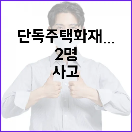 단독주택 화재…2명 경상 사고 경위는?