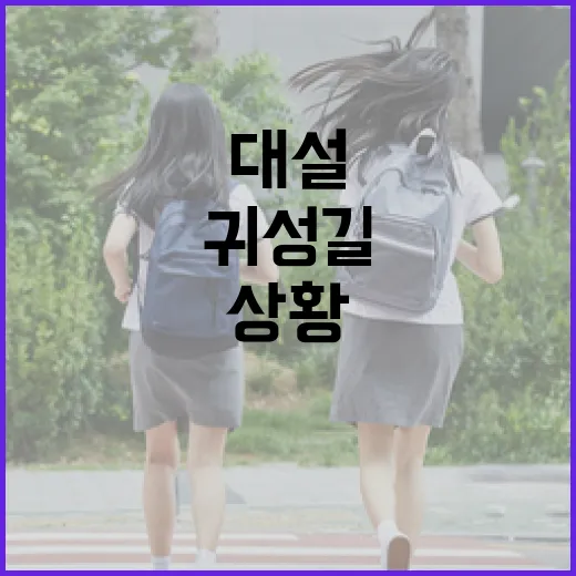 대설 귀성길 요금소 상황 확인하기!