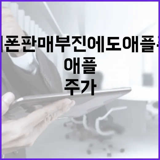 아이폰 판매 부진에도 애플 주가 상승 놀라워!