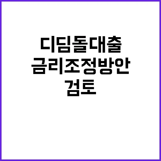 디딤돌 대출, 금리…