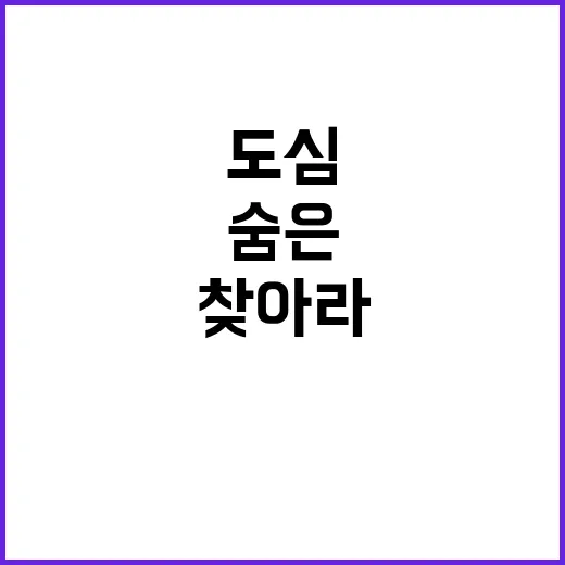 도시숲, 도심 속 …