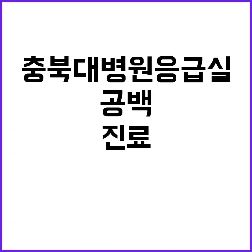 충북대병원 응급실 …