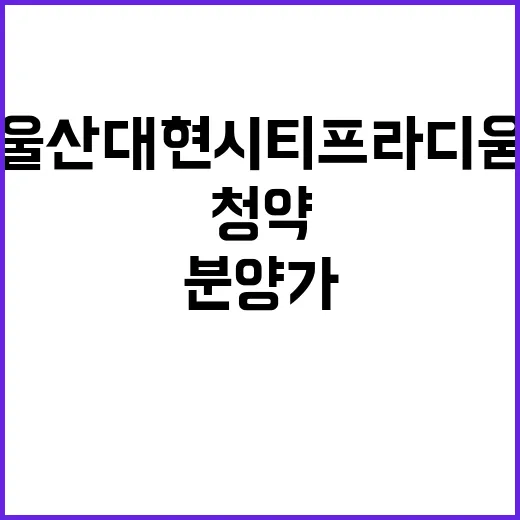 울산대현 시티프라디…