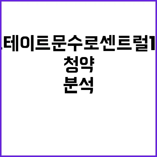 힐스테이트 문수로 센트럴 1단지 청약 일정 분석 다 나왔다!