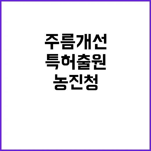 로열젤리 주름 개선 농진청 특허 출원 성공!