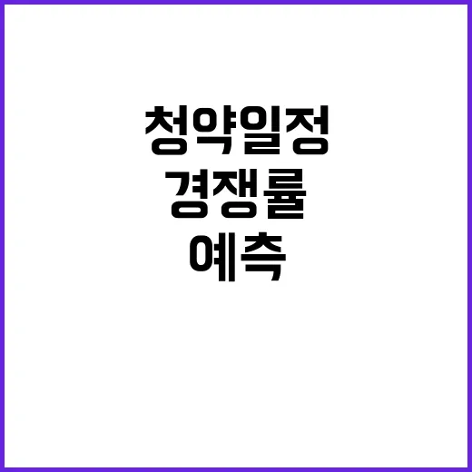 울산 베스티안 청약 일정 가격 경쟁률 예측!