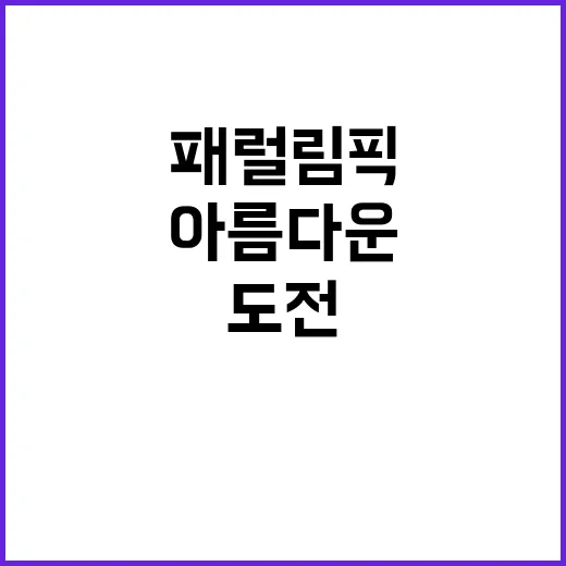 패럴림픽 한계 넘는…