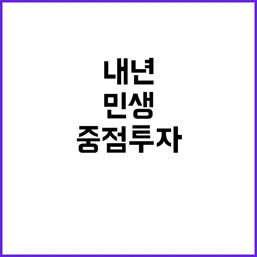 지역경제 내년 민생…