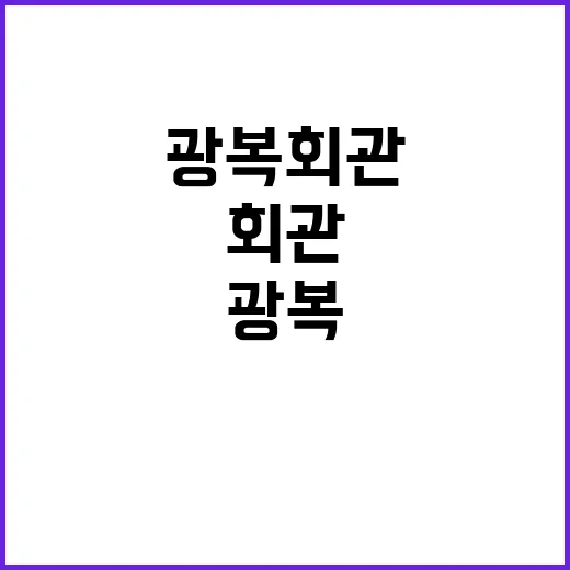 광복회관 예산 지원…