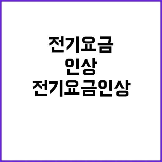 전기요금 인상 결정…