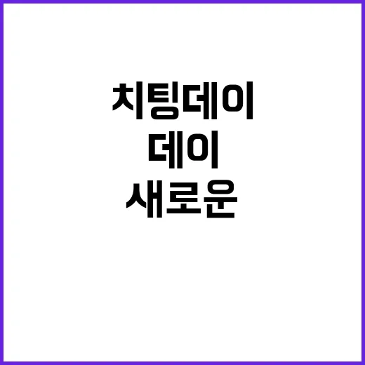 치팅데이 대체하는 …