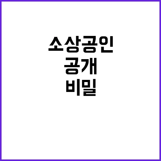 경제의 힘 소상공인…