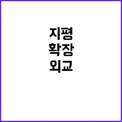 외교 지평 놀라운 …