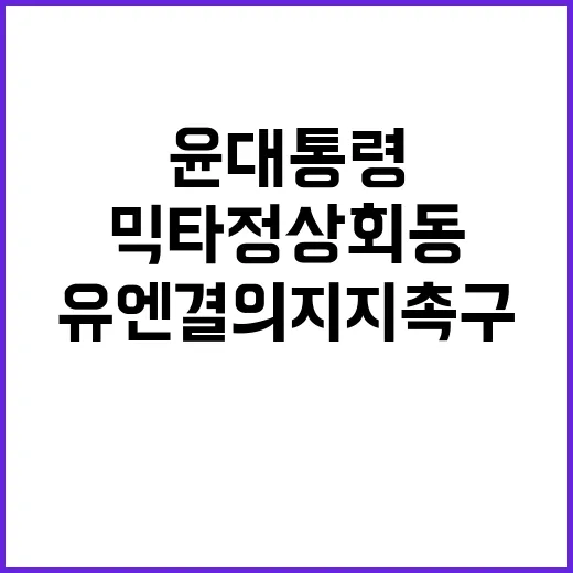 믹타 정상회동 윤 …