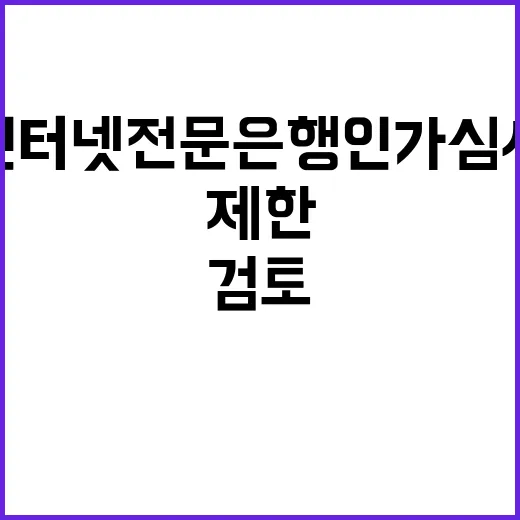 “금융위 인터넷전문…