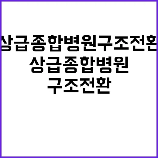 상급종합병원 구조전…