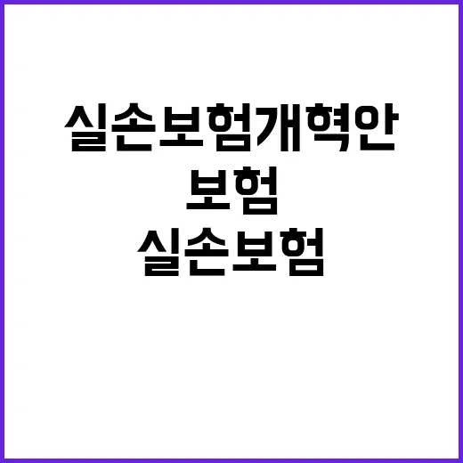 “실손보험 개혁안 금융위의 공식 입장 공개되었습니다!”