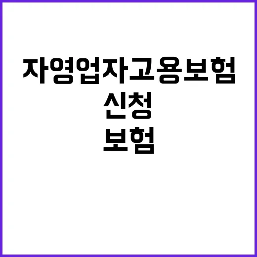 자영업자 고용보험 이제 별도 신청 필요 없다!