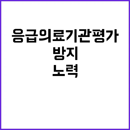 응급의료기관평가 부…