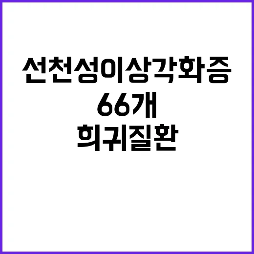 선천성 이상각화증 국가가 관리하는 희귀질환 66개!