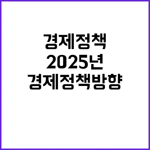 경제정책방향 2025년 차질없이 준비 중