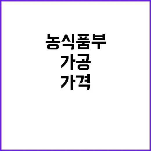 가공식품 가격 인상…