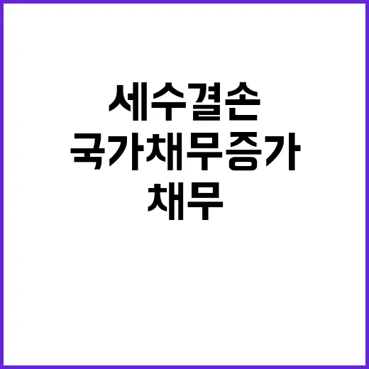 “국가채무 증가 세…