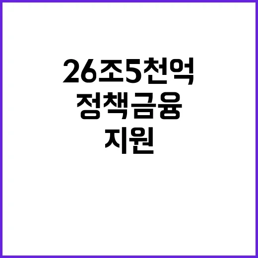 정책금융 내년 중소기업·소상공인 26조 5천억 지원!