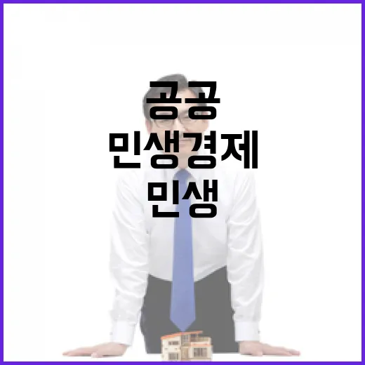 민생경제 회복 공공부문 가용수단 최대한 활용!