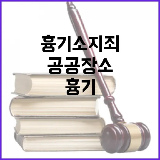 공공장소 흉기소지죄 범죄 예방 혁신 시스템 등장!