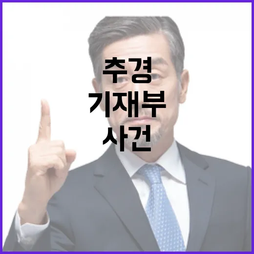 추경 사업 기재부 검토 중 아니다 사건!