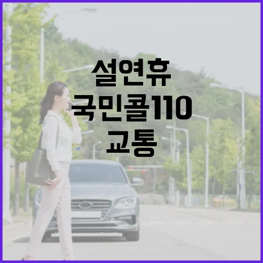 ‘국민콜110’ 설 연휴 교통·병원 정보 완벽 안내!