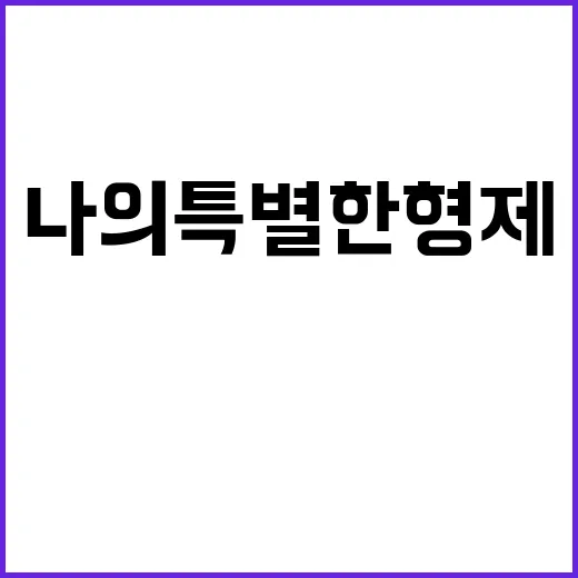 나의 특별한 형제 …