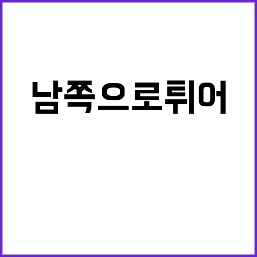 남쪽으로 튀어