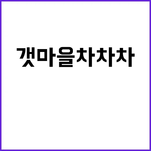 갯마을 차차차 등장…