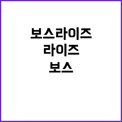 보스 라이즈 비하인…