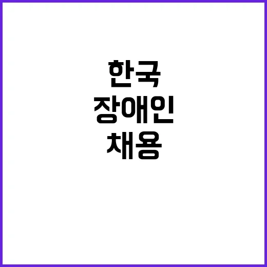 장애인 별도직무(DDCC 문서관리) 채용 공고