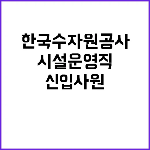 한국수자원공사 정규…