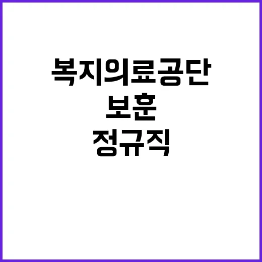 [본사] 한국보훈복지의료공단 본사 직원(간호직, 기술직, 복지기능직) 공개채용