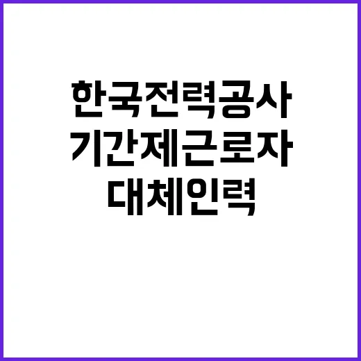 한국전력공사 비정규…