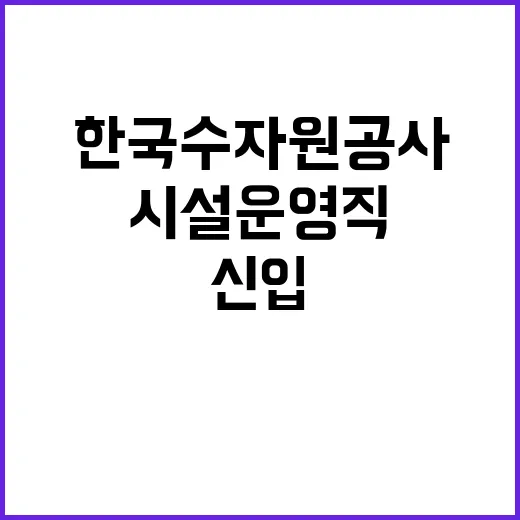 한국수자원공사 정규…