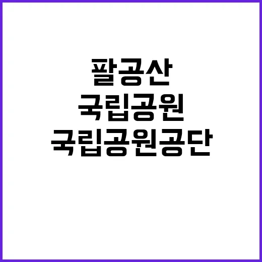 [팔공산서부] 팔공산국립공원서부사무소 기간제[탐방로보수]직원 채용 공고