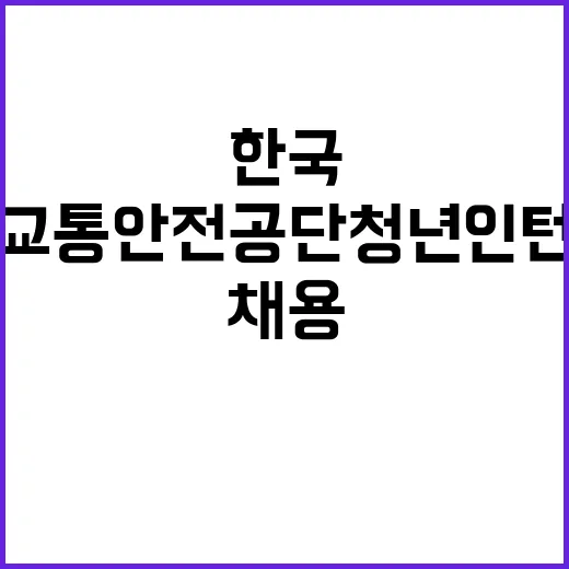 한국교통안전공단 인천본부 기간제근로자(장애인 인턴) 채용 공고