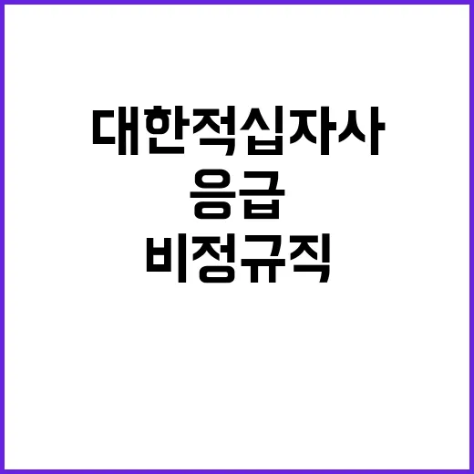 대한적십자사 제주특별자치도지사  육아휴직 대체인력 [간호사,응급구조사] 채용공고