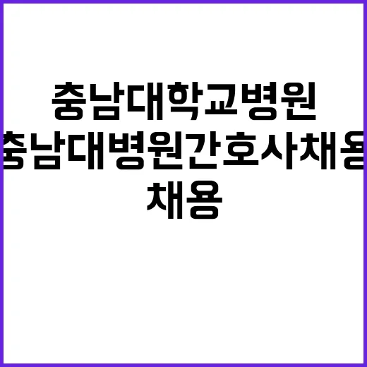 충남대학교병원 비정…